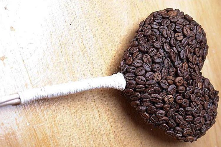 Топиарий из кофейных зерен своими руками - фото и идеи