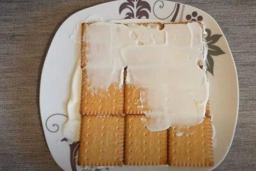 Торт из печенья без выпечки за 5 минут - пошаговый рецепт