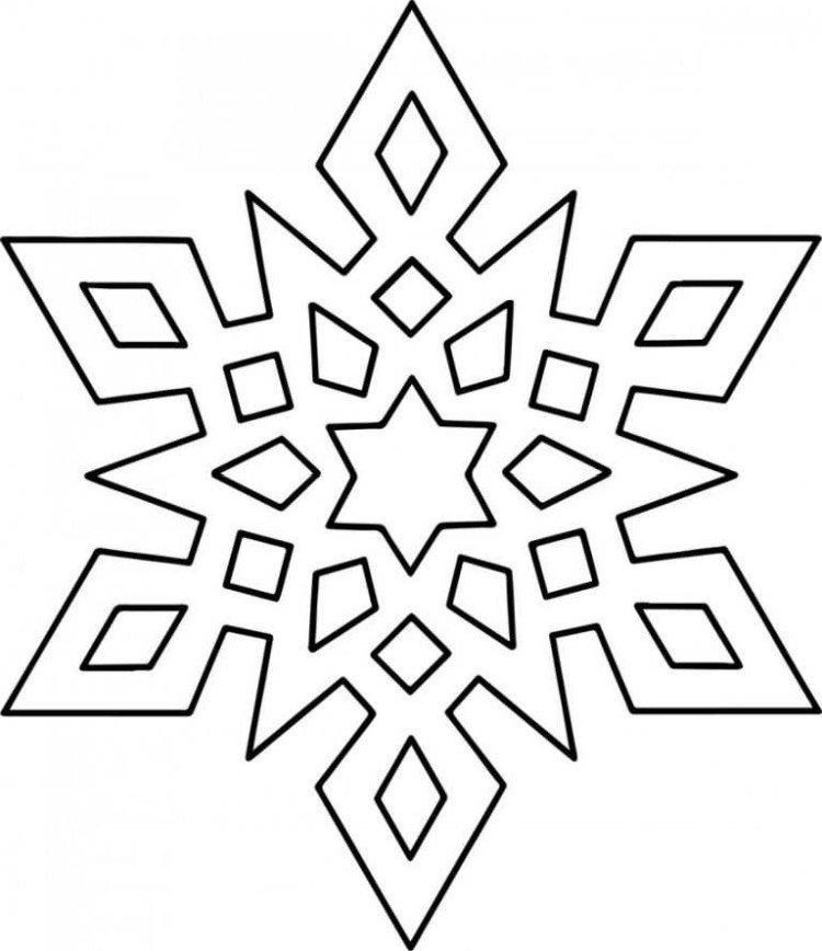 Как вырезать - Трафареты снежинок на Новый год 2021