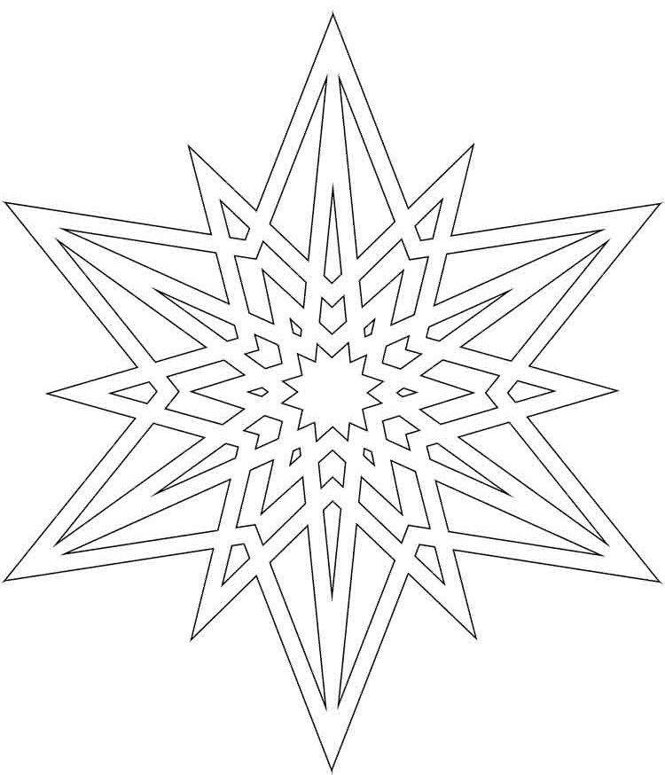 Трафареты снежинок на Новый год 2021 на окна