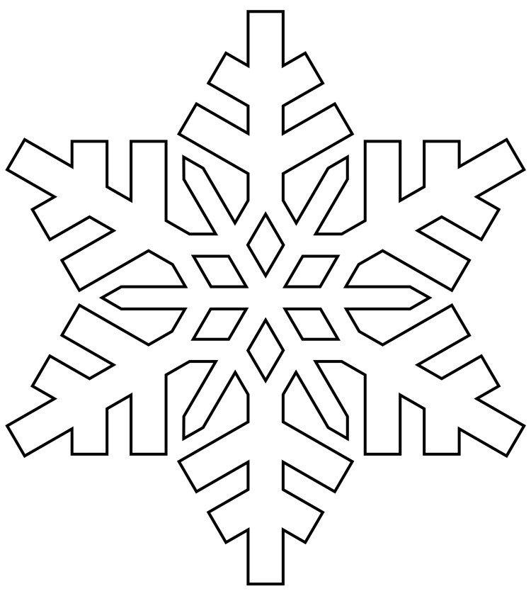 Трафареты снежинок на Новый год 2021 на стены