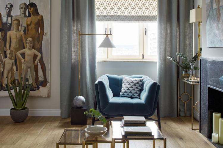 Трехкомнатная квартира в ЖК «Камелот», Хамовники - дизайн интерьера