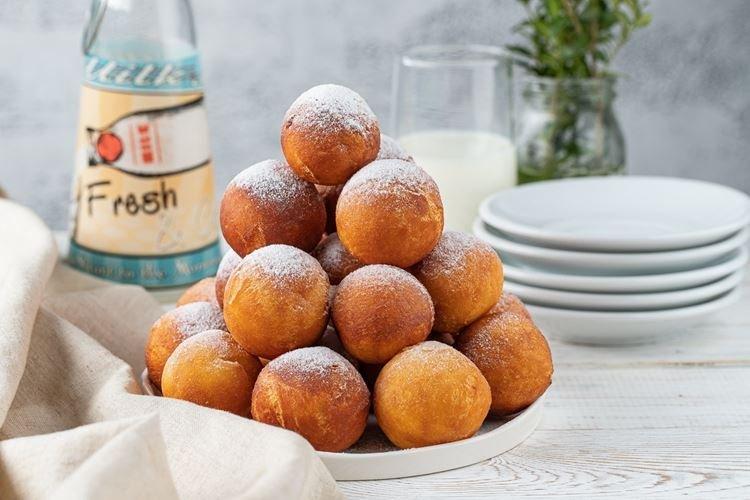 Творожные пончики с манкой - рецепты