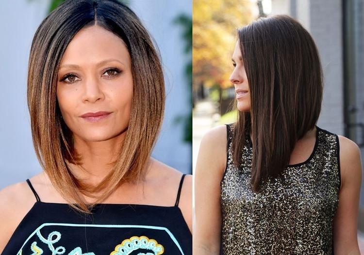 Удлиненное боб каре без челки