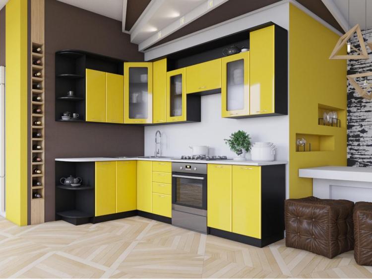 Угловые кухни - фото реальных интерьеров