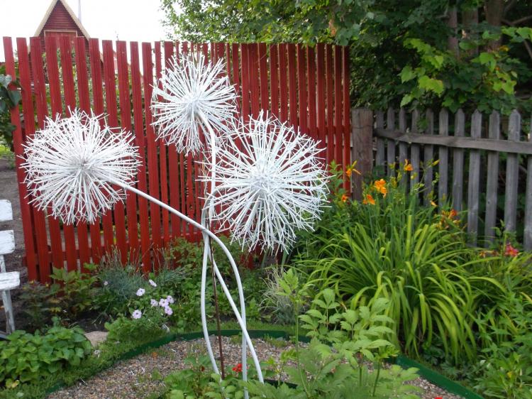 Украшения для сада своими руками - фото