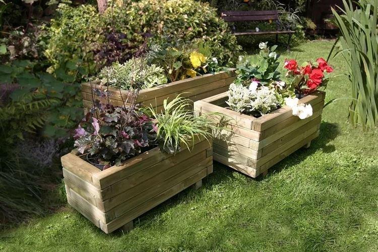 Уличные вазоны для цветов - фото