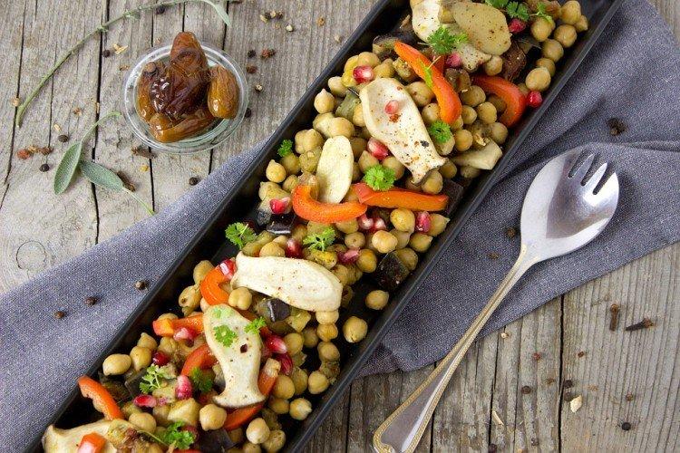 Нут с грибами - ужин на скорую руку рецепты из простых продуктов