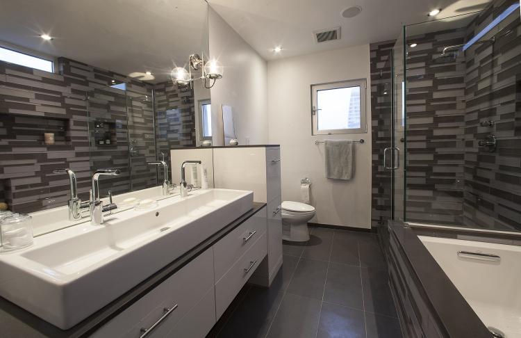 Дизайн ванной комнаты в современном стиле - фото