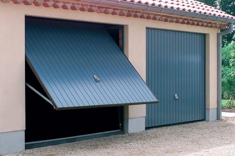 Подъемно-поворотные ворота из профнастила своими руками - фото и идеи