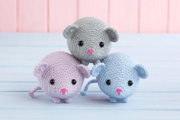 Мышка - Вязание крючком для начинающих