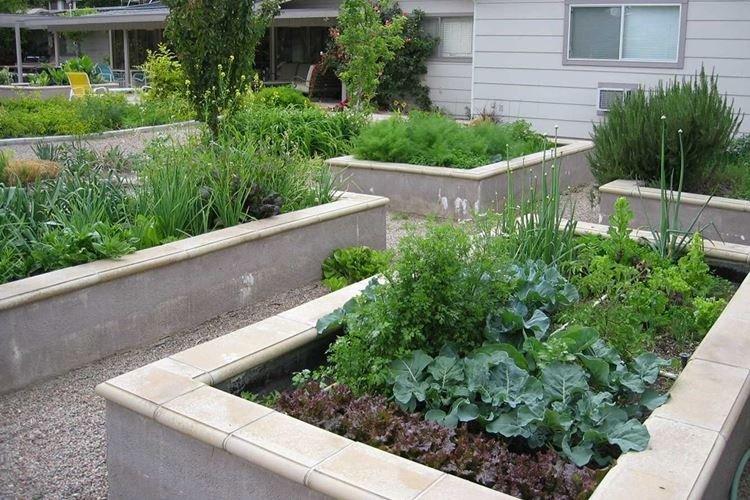 Высокие грядки своими руками из бетона