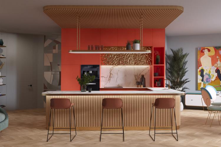 Яркая квартира для молодой семьи - дизайн интерьера