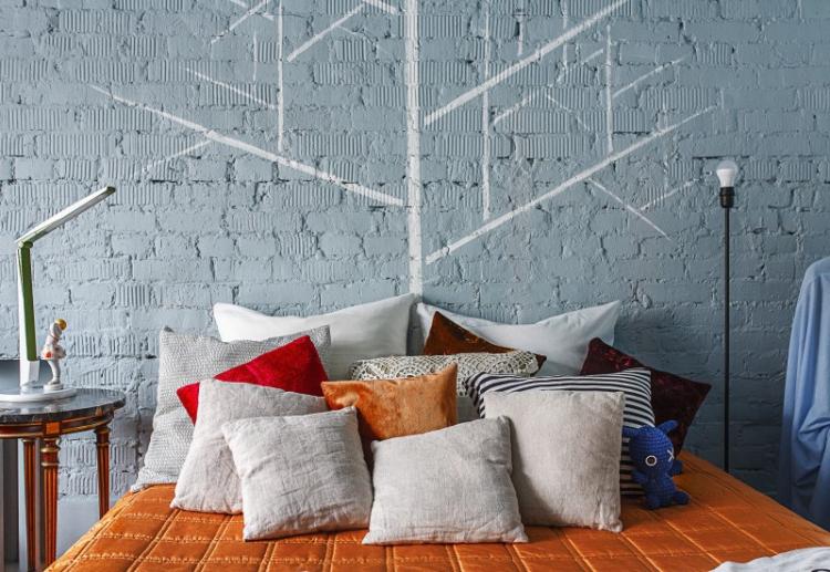 Яркий интерьер квартиры-студии, 28 кв.м.