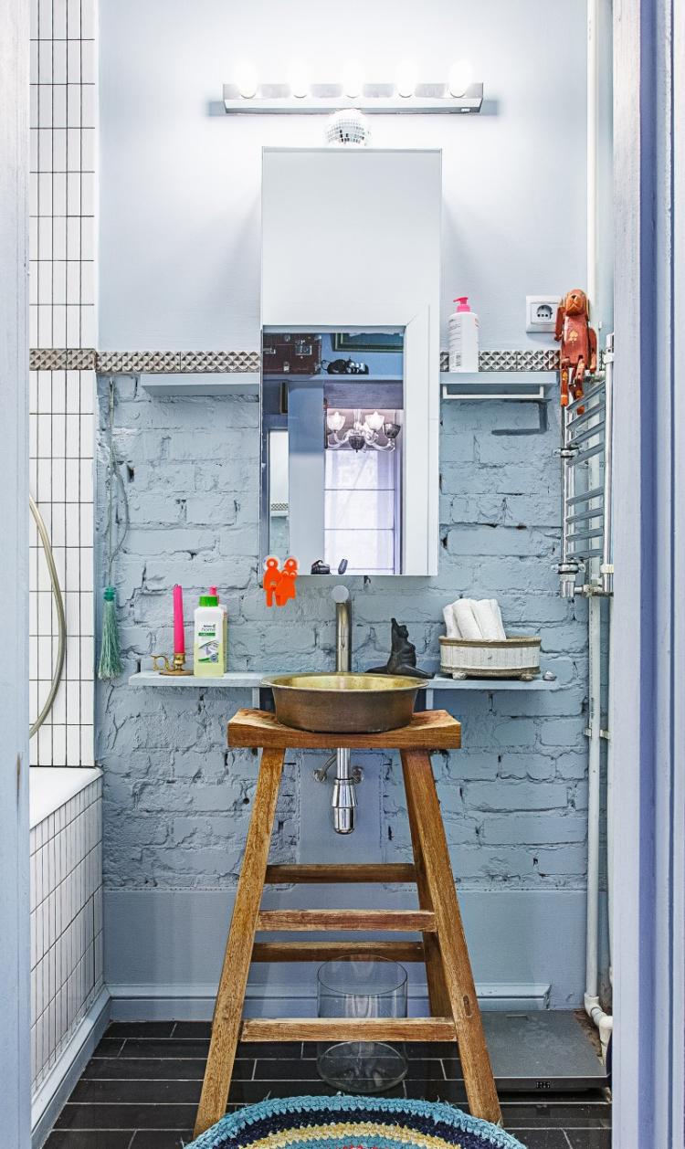 Яркий интерьер квартиры-студии, 28 кв.м.