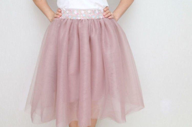 Юбка из фатина на подкладке своими руками