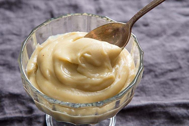 Банановый заварной крем для торта - рецепты