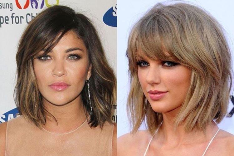 Градуированное каре с челкой - Модные женские стрижки 2020 на средние волосы