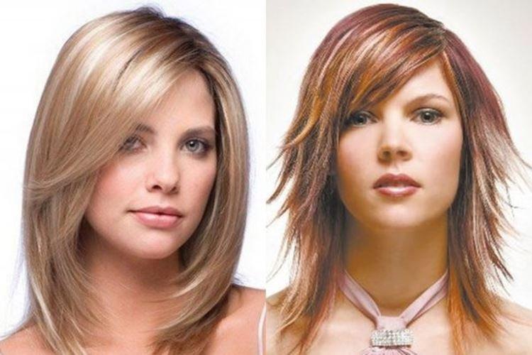 Стрижка с косой челкой - Модные женские стрижки 2020 на средние волосы