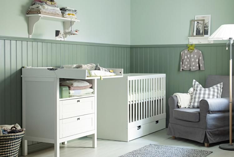 Зонирование комнаты для родителей и ребенка - фото