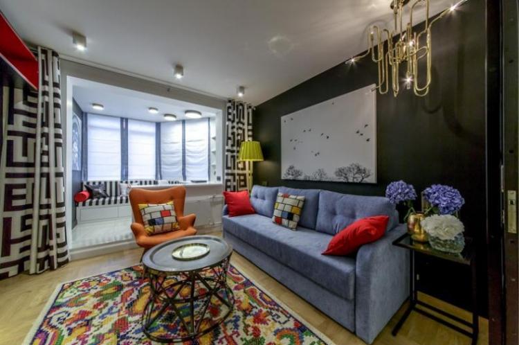 Зонирование гостиной и детской