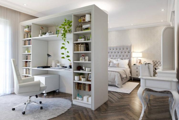 Зонирование комнат в квартире - фото