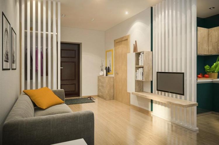 Зонирование комнат в квартире - фото