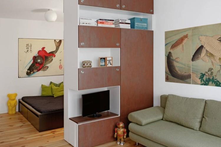 Зонирование однокомнатной квартиры - фото, идеи и способы