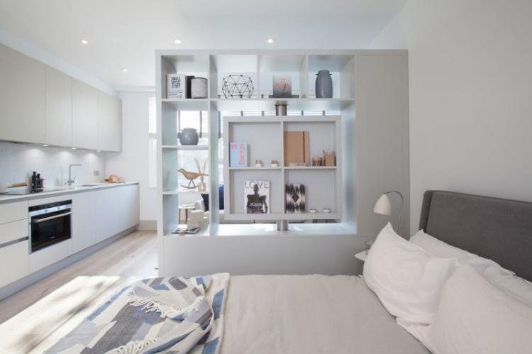 Зонирование однокомнатной квартиры - фото, идеи и способы