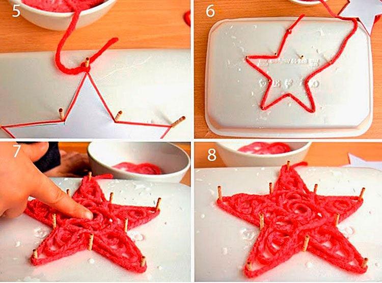 Звезда на елку своими руками - фото и идеи